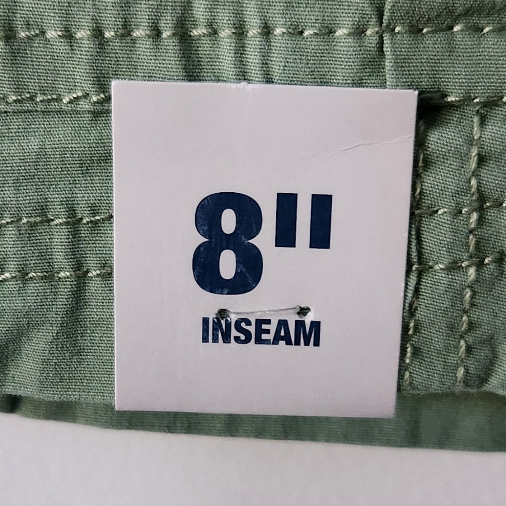 🩳 George Men’s Green Pull-On Cargo Shorts – Size Medium (32–34), NWT, 8” Inseam - Picture 12 of 13